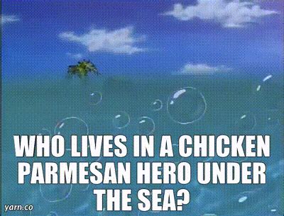 YARN | Who lives in a chicken parmesan hero under the sea? | SpongeBob ...