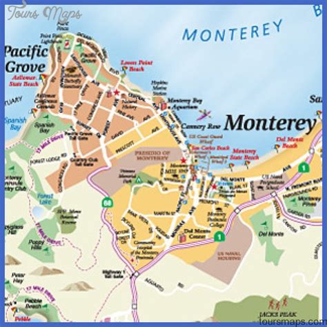 Monterey Map - ToursMaps.com