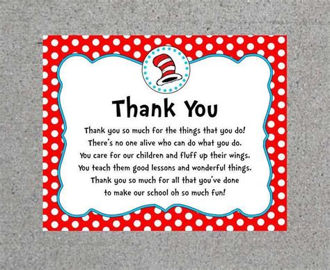 Dr. Seuss thank you | Teacher appreciation poems, Teacher appreciation quotes, Teacher ...