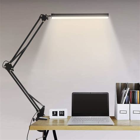 BIENSER LED çalışma masası lambası, 14 W döner kollu mimar lambası, ofis masa lambası, 3 renk ve ...