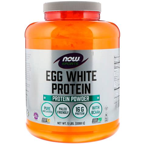 NOW Foods - NOW Sports Egg White Protein Powder Pure Unflavored - 5 lbs. - Walmart.com - Walmart.com