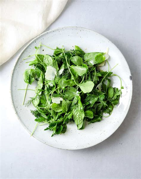 Herb Salad with Shaved Parmesan - Craving California