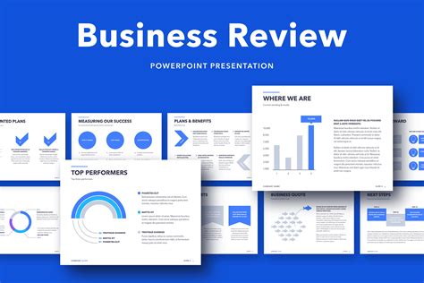 Business Review PowerPoint Template | Presentation Templates ~ Creative ...