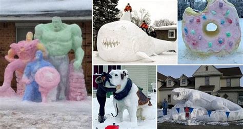 16 Incredible Snow Sculptures That'll Make Your Snowman Look Lame In ...