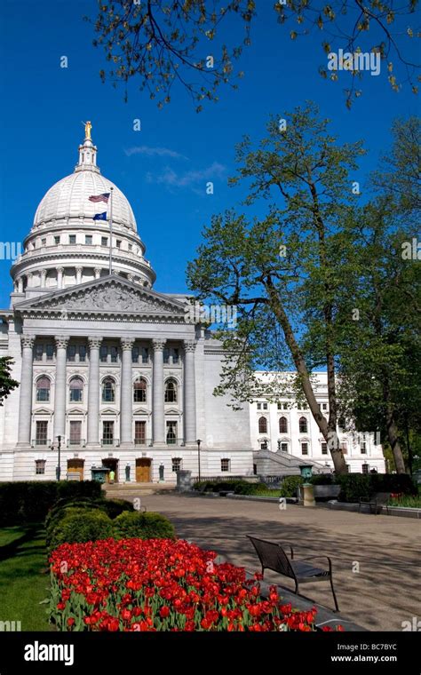 Wisconsin State Capitol building in Madison Wisconsin USA Stock Photo ...