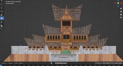 Istana melaka 3d low poly 3D model | CGTrader