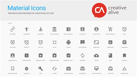 PDF Cheat Sheet for Material icons by Google | Creative Alive