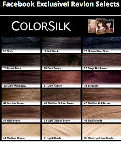 revlon color chart gallery chart example ideas revlon color hair ...