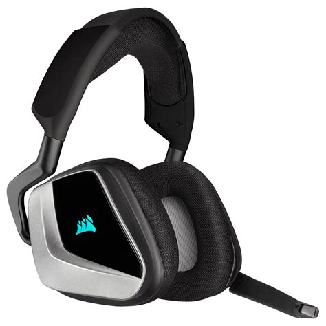 Buy Corsair VOID RGB ELITE Wireless Premium Gaming Headset with 7.1 Surround Sound, Silver ...