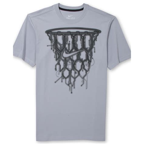 Lyst - Nike Basketball Net Graphic Tshirt in Gray for Men