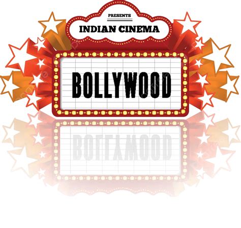 A Vector Illustration Of Bollywood A Traditional Indian Movie With Marquee Lights Vector ...