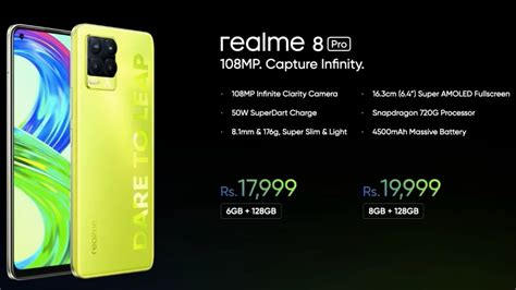 Realme 8 Pro Illuminating Yellow Colour Variant Launched in India, Realme X7 Max Teased ...