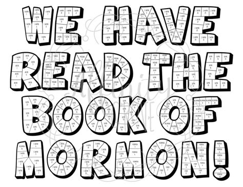 Book of Mormon Coloring Reading Chart 2024 Come Follow Me Reading Chart Book of Mormon Coloring ...