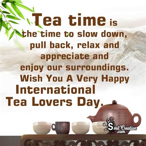 TEA Lovers DAY Messages And Quotes - SmitCreation.com