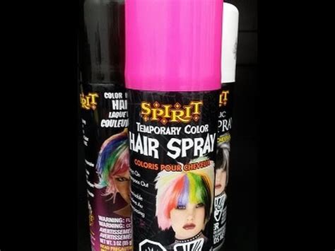Halloween Spray-On Temporary Hair Color - YouTube