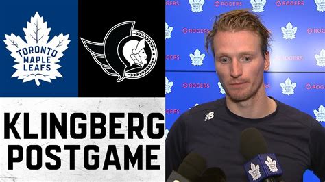 John Klingberg | Post Game | Toronto Maple Leafs