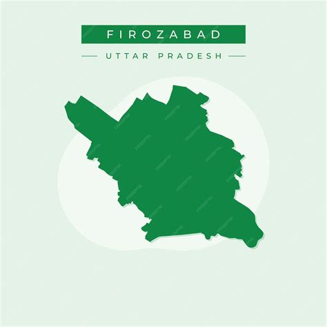 Premium Vector | Vector map of Firozabad illustration