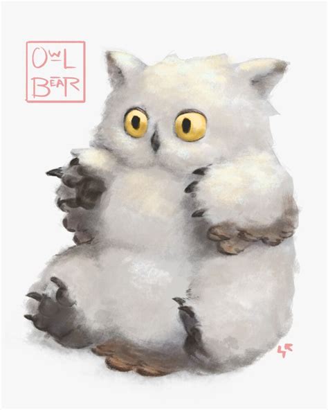 Owlbear Cub Concept Art by Sarah Rhoads