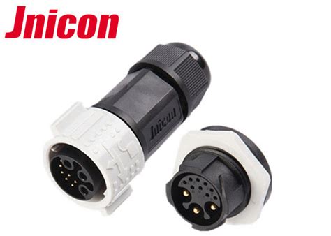 Jnicon 9 Pin Female Waterproof Data Connector , IP67 3 Pin Auto Waterproof Connectors