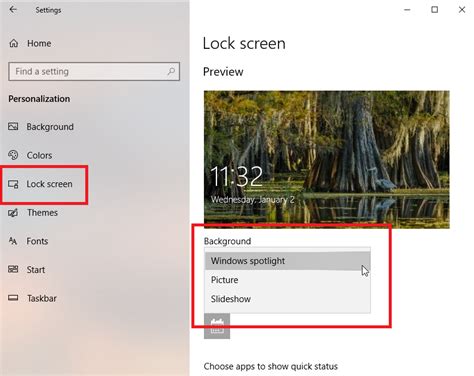 Windows 10 slideshow lock screen - lanetaavid