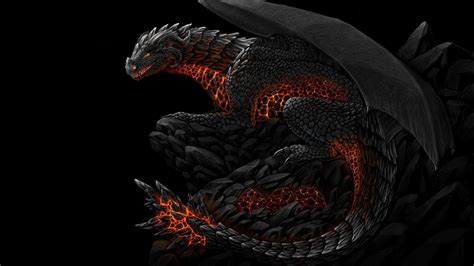 Black and Gold Dragon Wallpapers Free Download