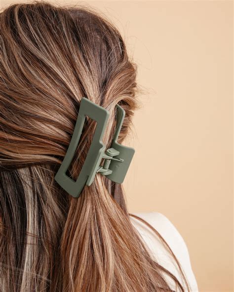 Green Frosted Hair Claw Clip Hair Clamp Clip Hair - Etsy