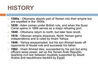 Yemen conflict Timeline | PPT