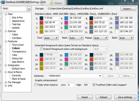 ConEmu Solarized color scheme not displaying properly in vim - Super User