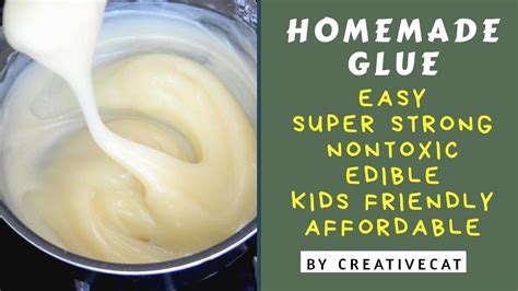 Homemade Glue/White glue/Craft glue/Paper mache glue/art and craft - YouTube