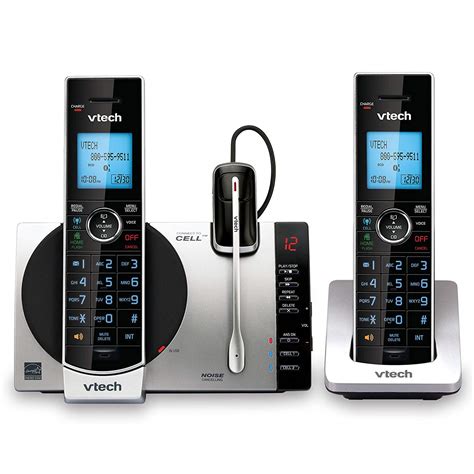 VTech 2 Handset Connect to Cell Answering System with Cordless Headset 735078037183 | eBay