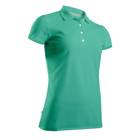 WOMEN’S GOLF POLO SHIRT TURQUOISE GREEN