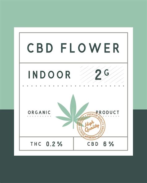 Premium Vector | Cannabis CBD Flower vintage label CBD Flower vintage ...