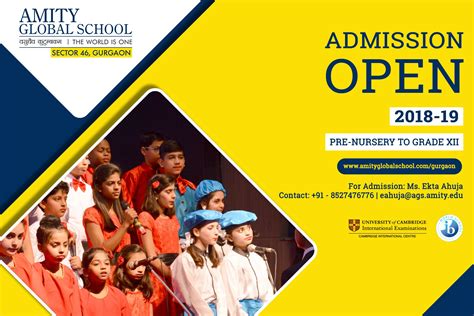 Admission Open for Pre-Nursery to Grade XII. #AGSGurgaon #AdmissionOpen | Escola, Faculdade, Poster