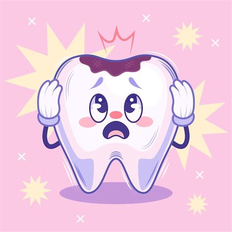 Free Vector | Hand drawn bad teeth illustration