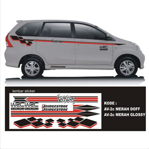 20+ Inspirasi Populer Stiker Mobil Avanza Silver