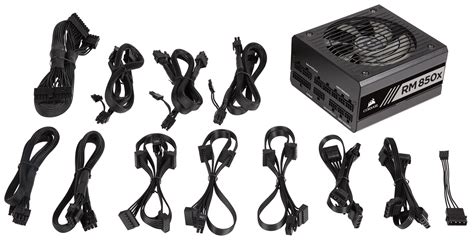 RMx Series™ RM850x — 850 Watt 80 PLUS® Gold Certified Fully Modular PSU (AR)