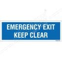 Emergency exit keep clear