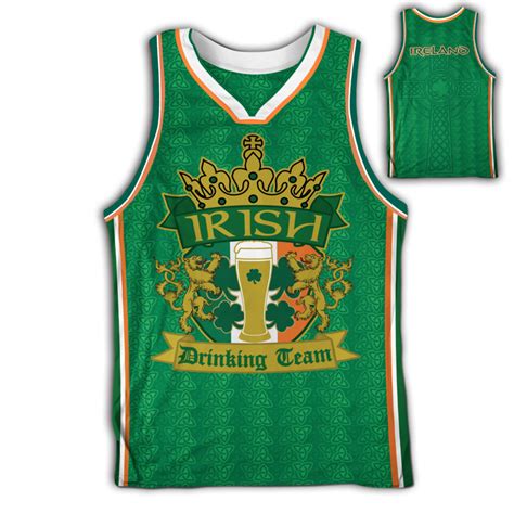 Irish Drinking Team Basketball Jersey - USA Drinking Team | Basketball jersey, Jersey, Drinking team