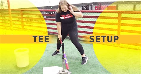 Hitting: Tee setup - The Art of Coaching Softball