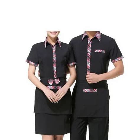 Cotton Plain Black Housekeeping Uniform, Size: Medium at Rs 5500/set in ...