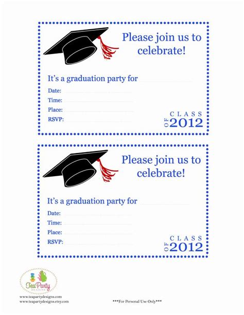 Graduation Card Template Word Best Of Free Print … | Graduation party ...