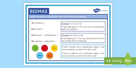 What is BIDMAS? - Answered - Twinkl Teaching Wiki - Twinkl