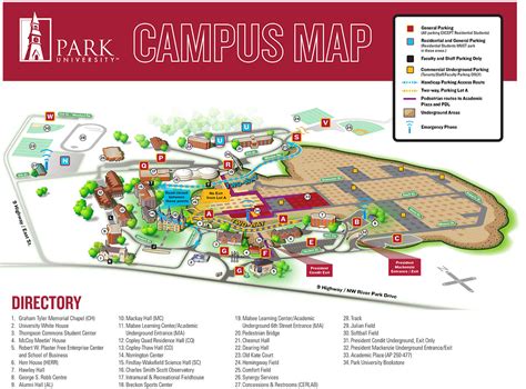 Parkville Campus Maps and Directions | Park University