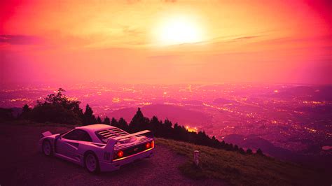 1668x2388 Resolution Outrun Sunset 4K 1668x2388 Resolution Wallpaper - Wallpapers Den