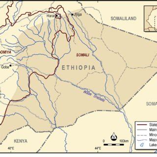 1 Location map, Ogaden region, Ethiopia | Download Scientific Diagram