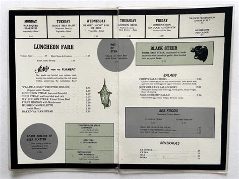 Vintage 70s DANKER'S Restaurant Dinner Menu Washington DC | Ephemera ...