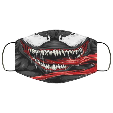 Venom Mouth Superheroes Comics Characters Face Mask