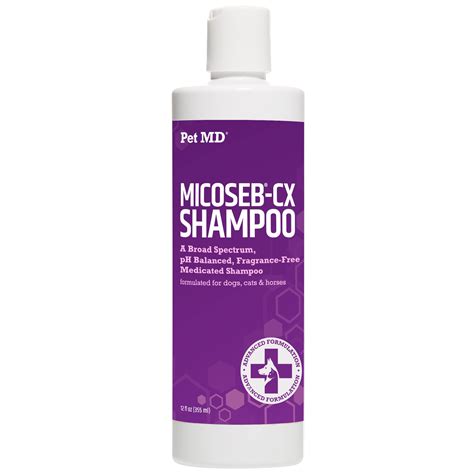 Buy Pet MD Micoseb-CX Medicated Shampoo for Dogs, Cats, Horses with ...