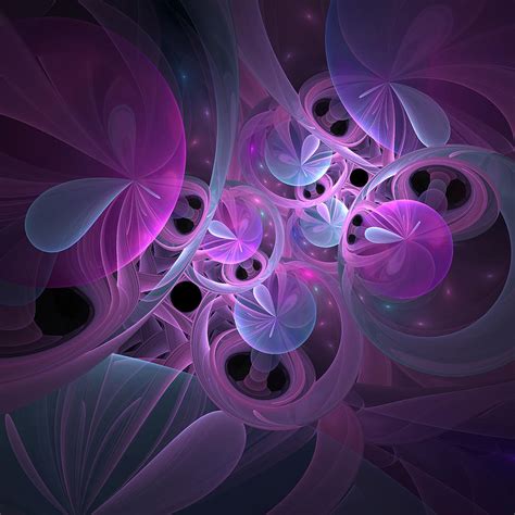 Luminous Fantasy, Modern Abstract Fractal Art Digital Art by Gabiw Art ...