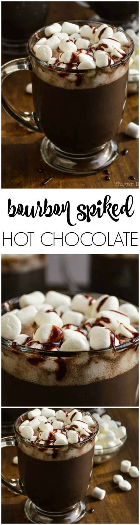 Bourbon Spiked Hot Chocolate - Sugar Dish Me